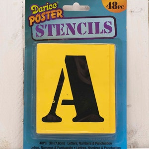 Darice Poster Stencils | Alphabet & Numbers