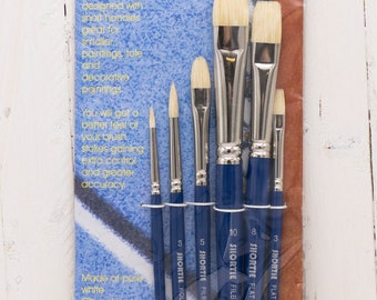 Creative Mark Shortie Bristle Brush Set of 6 - Mixed