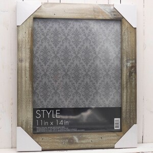 Barn Wood Picture Frame Grey with White Wash 11 x 14