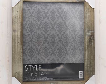 Barn Wood Picture Frame Grey with White Wash 11 x 14