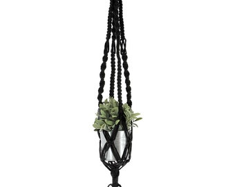 Hoooked Hanging Basket Zpagetti Macrame Kit- Black