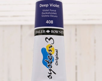 Daler-Rowney System 3 Original Acrylic - 75 ml Tube - Deep Violet