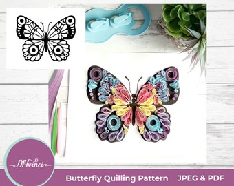 Butterfly Quilling Pattern