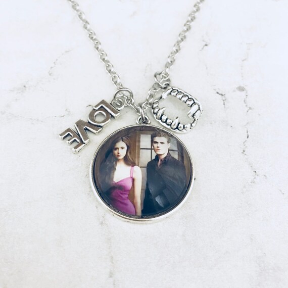 Necklace Stelena jewelry the vampire diaries Etsy