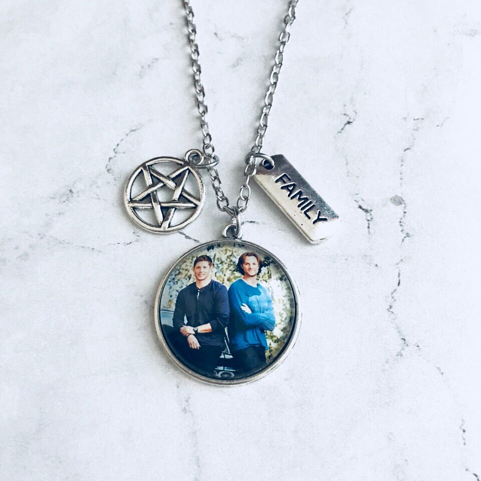Supernatural necklace Dean Winchester jewelry Sam Winchester Etsy