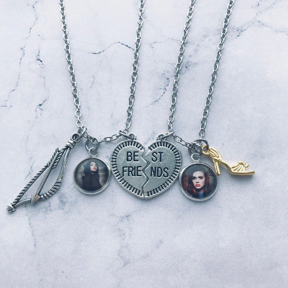 Paired pendants Teen wolf Allison Argent necklace Lydia Etsy
