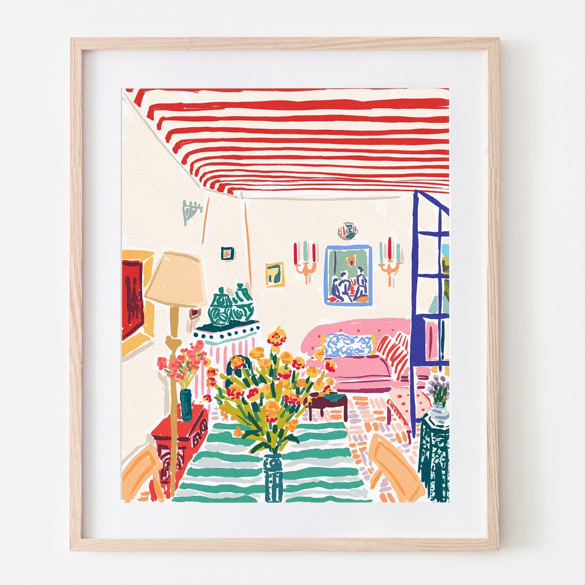 Colorful Interior Design Wall Print