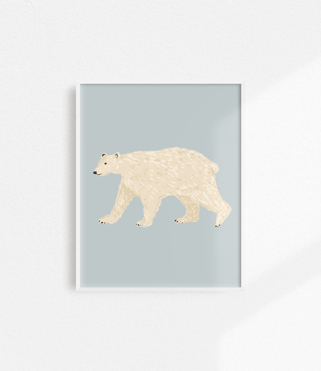 Polar Bear Print Polar Bear Artwork Polar Bear Art Winter - Etsy