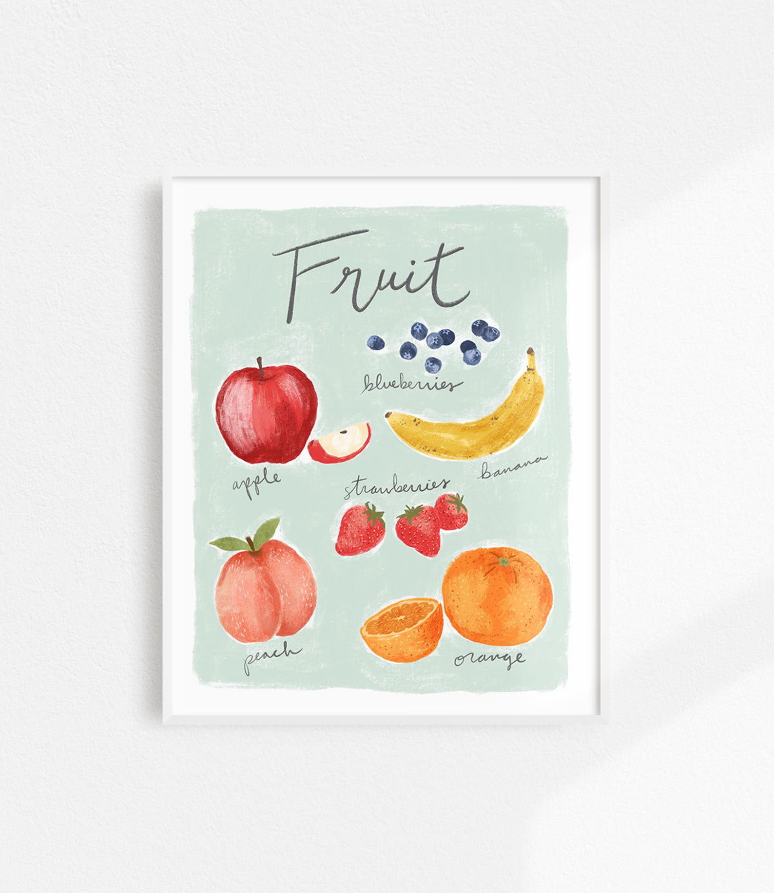 kitchen print set of 2 fruit print vegetable print... Set of 2 Prints, Set of 2 Kitchen Prints, Kitchen Dining Decor, Fruits ...