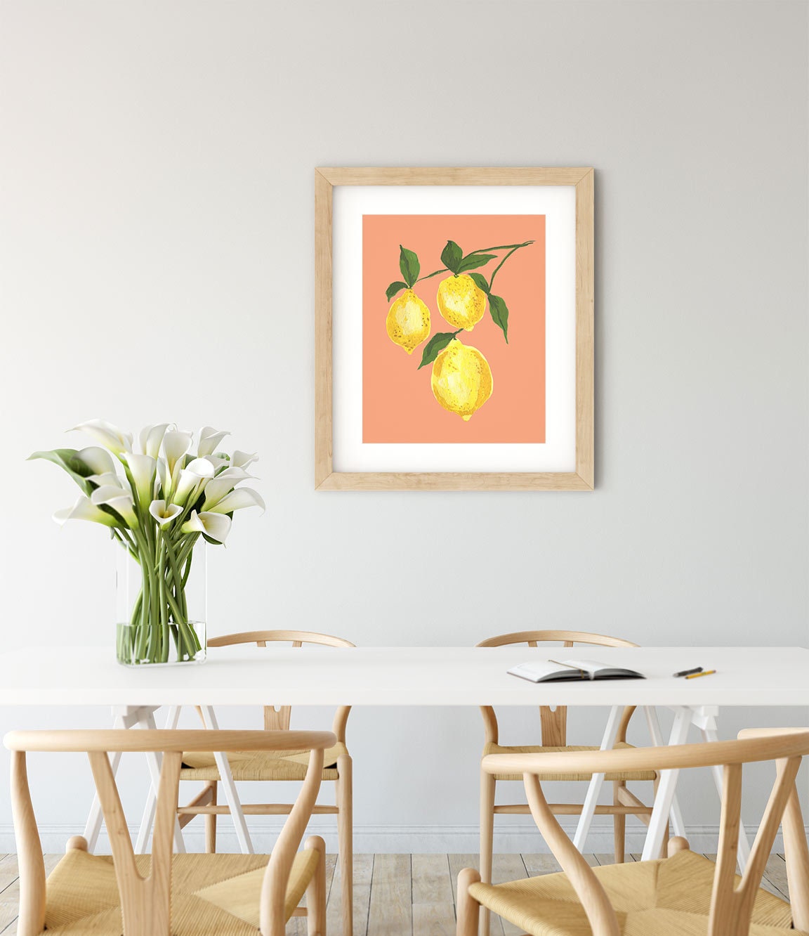 Lemon Decor Lemon Print Kitchen Wall Decor Lemon Artwork - Etsy