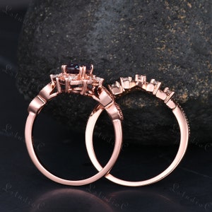 Rose Quartz Halo Jewelry Set