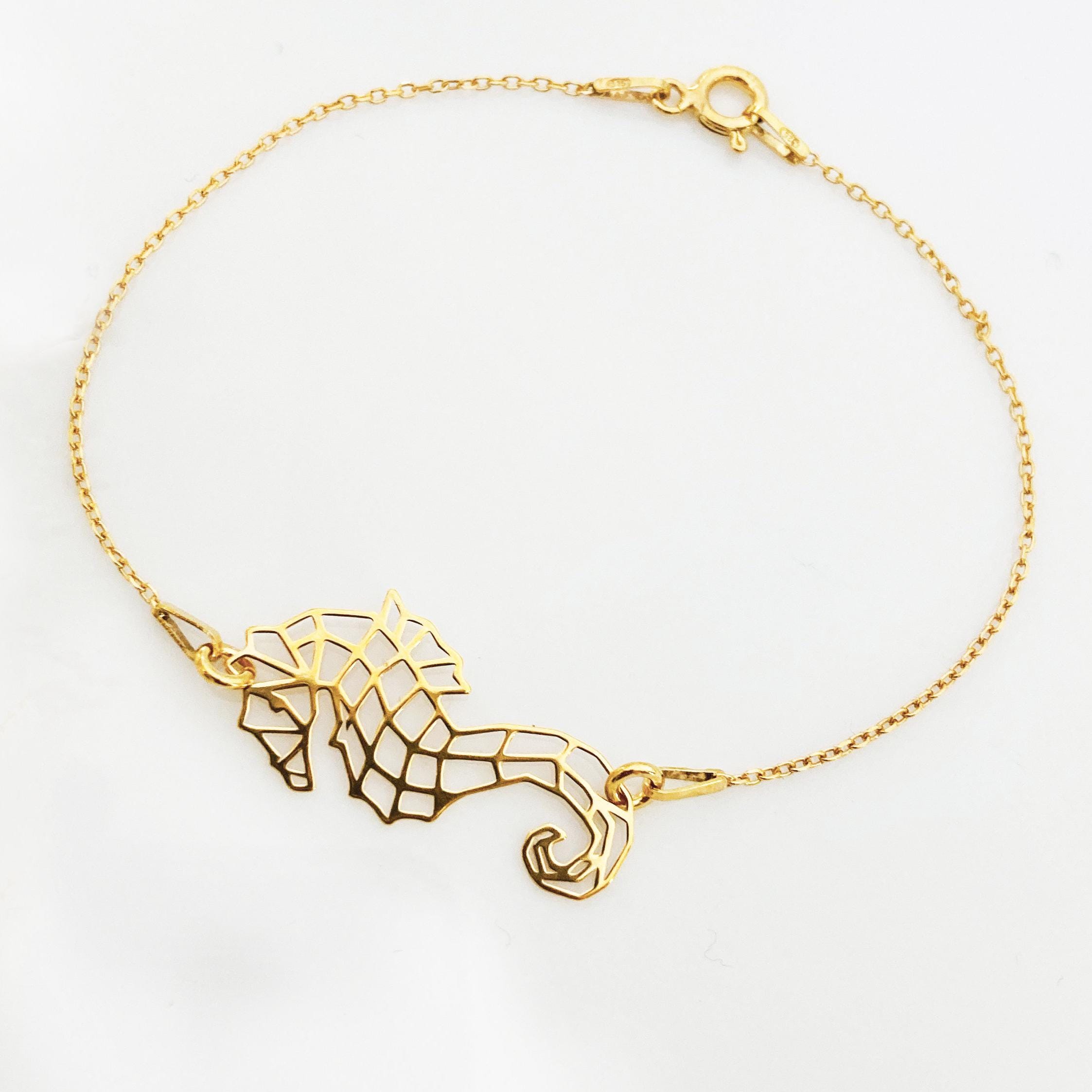 Bracciale cavalluccio marino grigio argento Kurshuni Gioielli kr1187-100