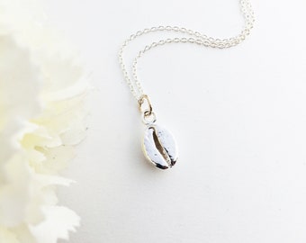 Cafe latte Coffee Necklace Jewelry for Coffee Lover Gift for coffee maker barista necklace sterling silver 925 Coffee Bean Necklace
