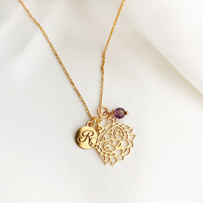 Custom TIGER Necklace, Gold Tiger Pendant, Geometric Origami Tiger ...