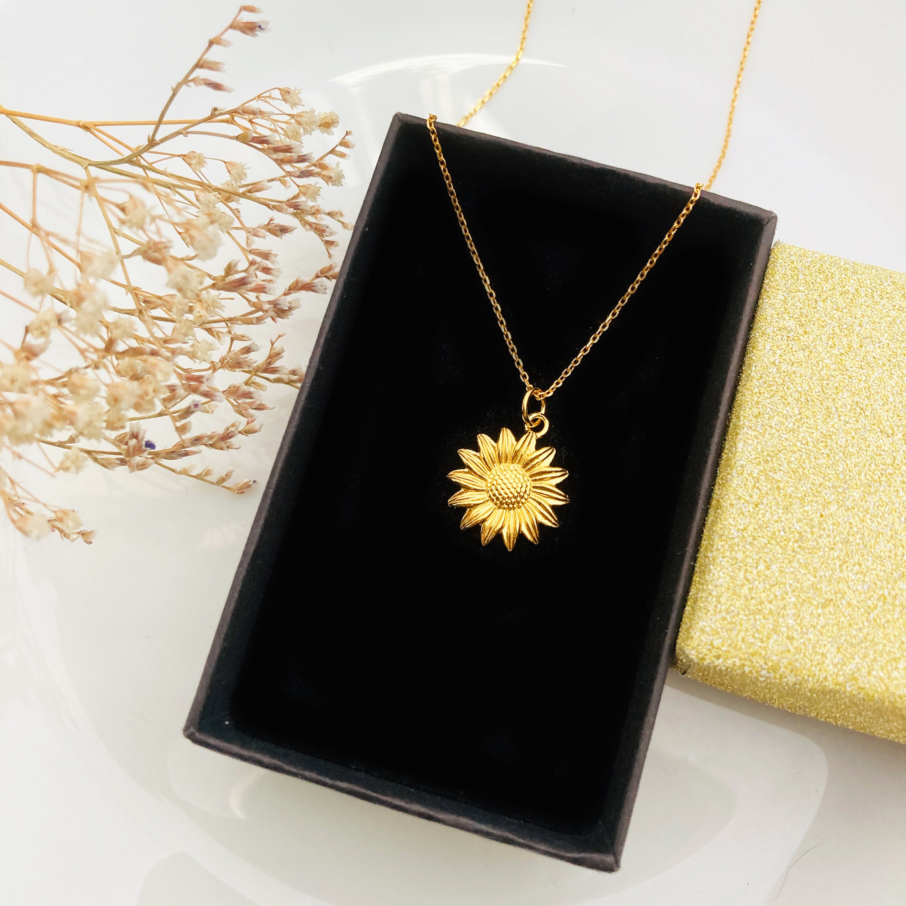 Sunflower Glam Glitzy Necklace