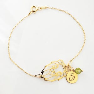 GOLD Löwe Armband Origami Löwe Anhänger Geometrische Löwe Niedliches LÖWE Armband Kette Löwe Schmuck Sterling Silber Löwe Geschenk Sternzeichen Armband