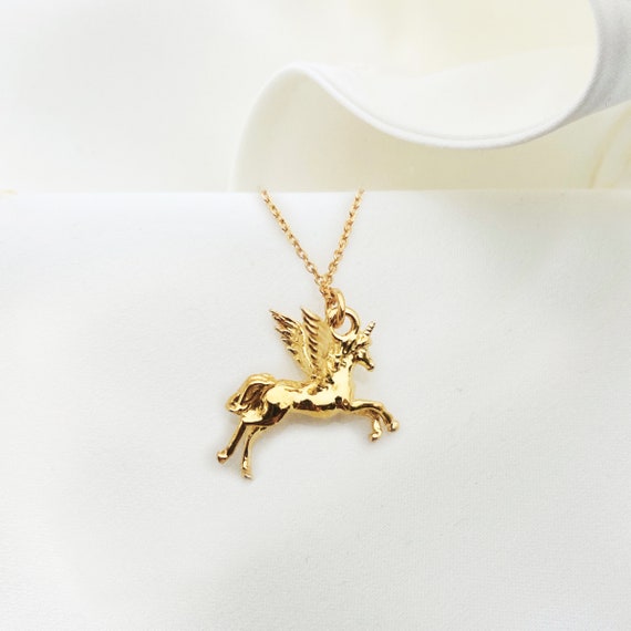 Gold unicorn jewelry deals