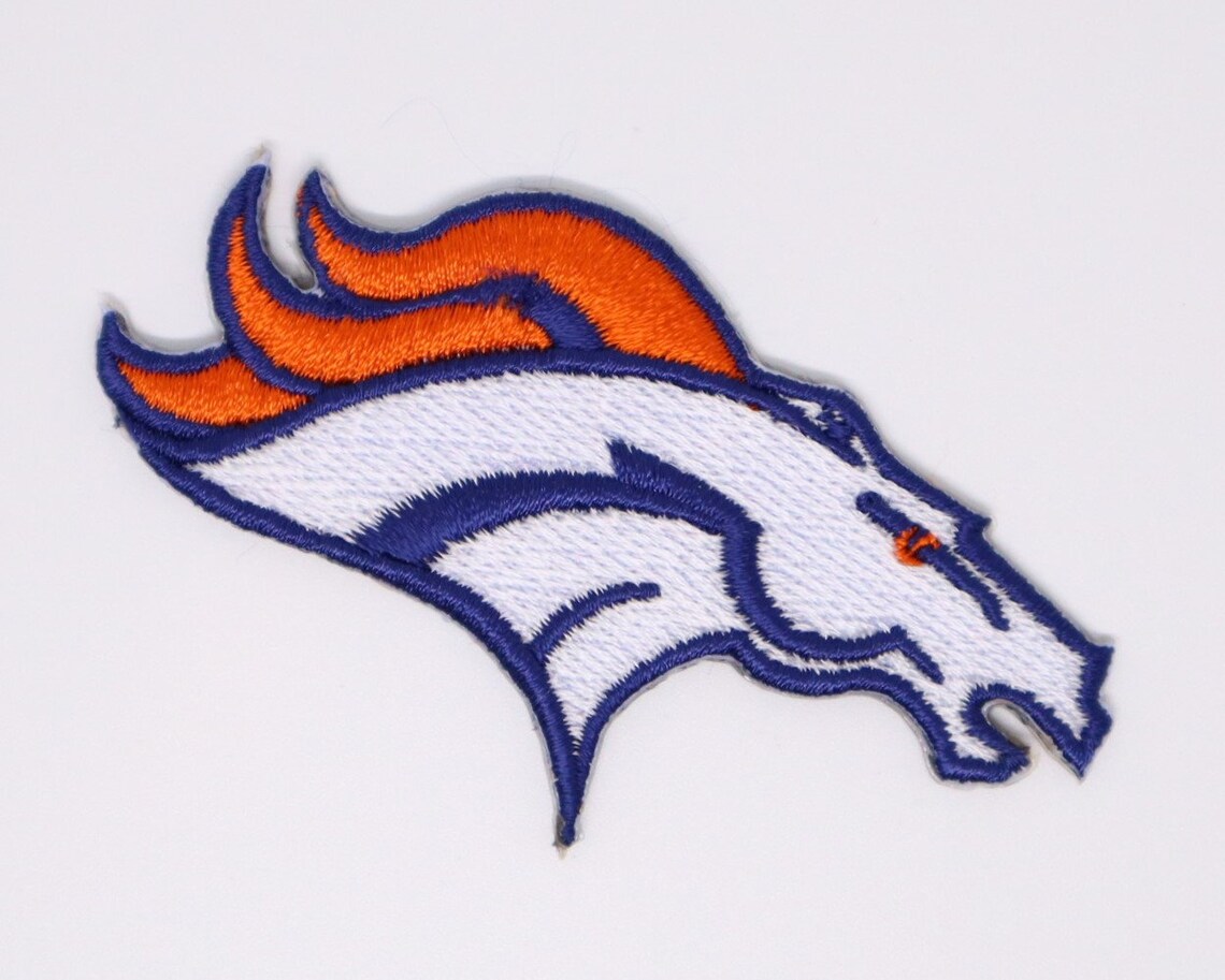 Denver Broncos Embroidered Iron on Patch Etsy