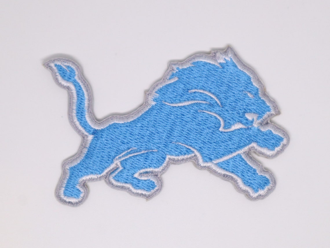 Detroit Lions Embroidered Iron On Patch Etsy