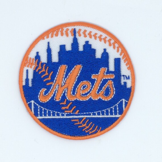 New York Mets Embroidered Iron on Patch Etsy