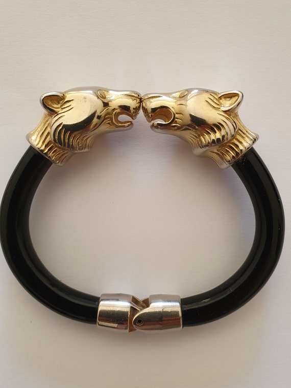 Bakelite-style panther bracelet
