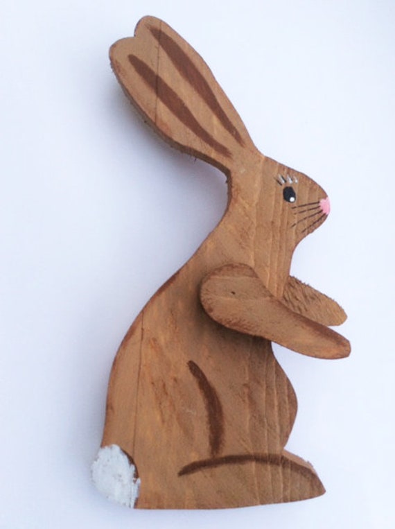 wooden rabbits