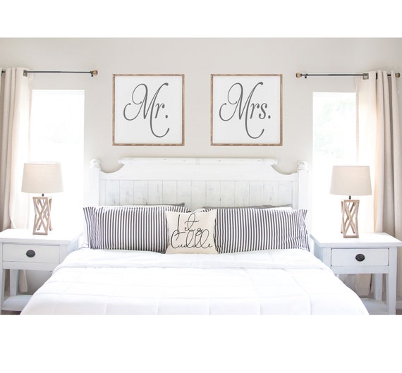 Mr And Mrs Signs For Master Bedroom