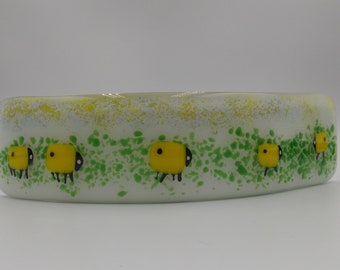 Irish Fused Glass - Summer Sheep, Irish Fused Glass, Suncatcher, Farm Animals, Sheep,