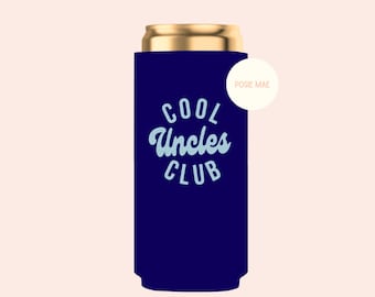 Cool Uncles Club Slim Can Cooler | Uncle Gift | Funny Gift
