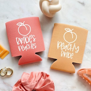 Peach Bachelorette Can Cooler | Peach Bride | Brides Peaches | Where My Peaches At | Beach Please | Savannah Bachelorette | Just Peachy