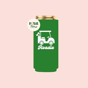 Golf Cart Roadie Slim Can Cooler: Par-Tee Party Favor