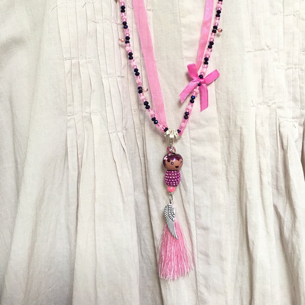 Collier ma petite puce : miss rose