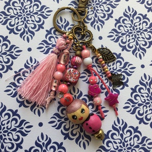 Ma petite puce en porte-clé grigri bijoux de sac La vie en rose image 1