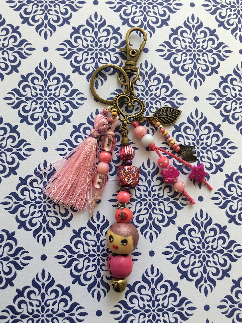 Ma petite puce en porte-clé grigri bijoux de sac La vie en rose image 3