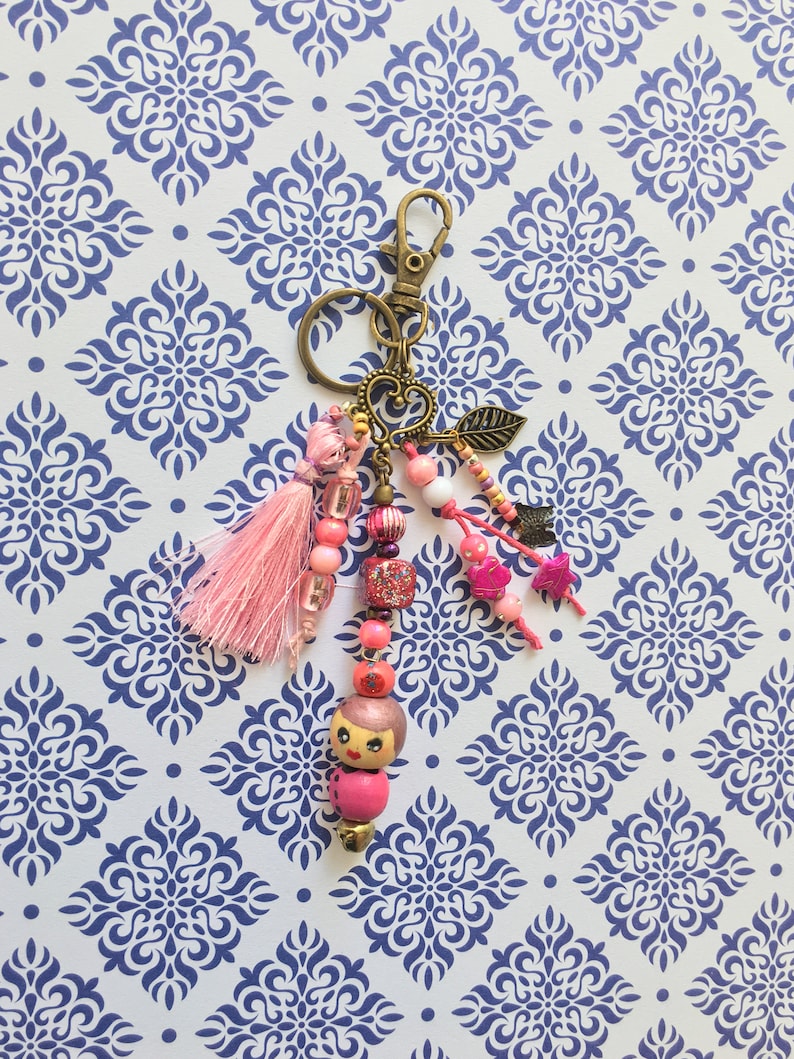 Ma petite puce en porte-clé grigri bijoux de sac La vie en rose image 6