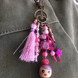 Ma petite puce en porte-clé grigri bijoux de sac La vie en rose image 7