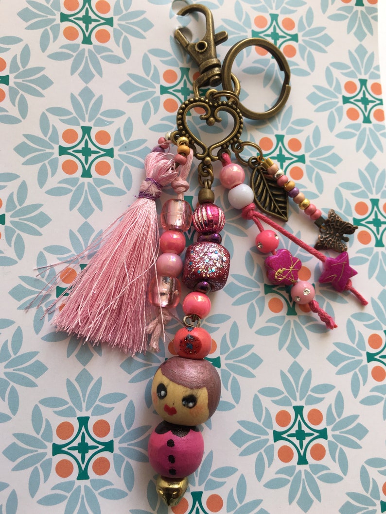 Ma petite puce en porte-clé grigri bijoux de sac La vie en rose image 2