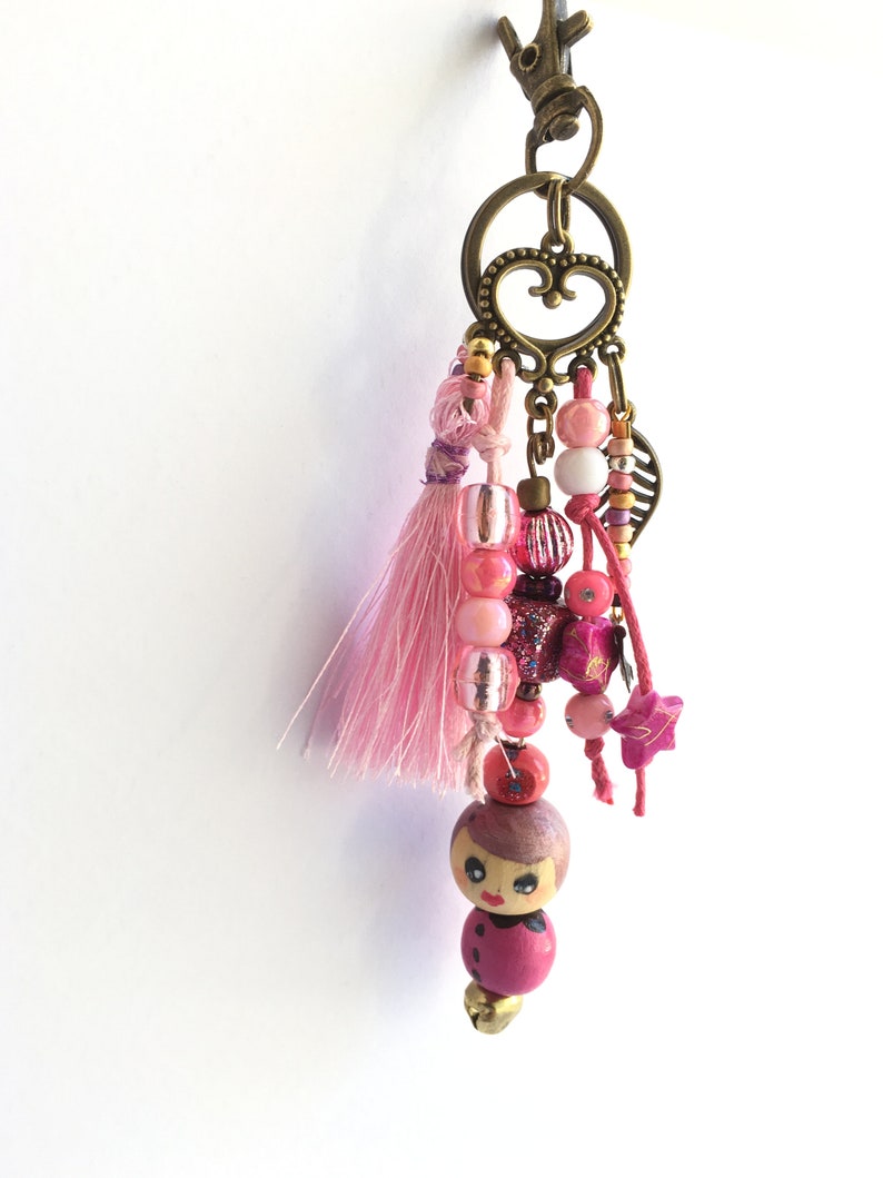 Ma petite puce en porte-clé grigri bijoux de sac La vie en rose image 5