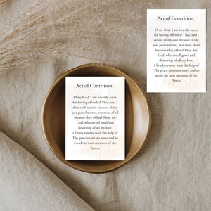 Act of Contrition Card 5x7 Digital Download
