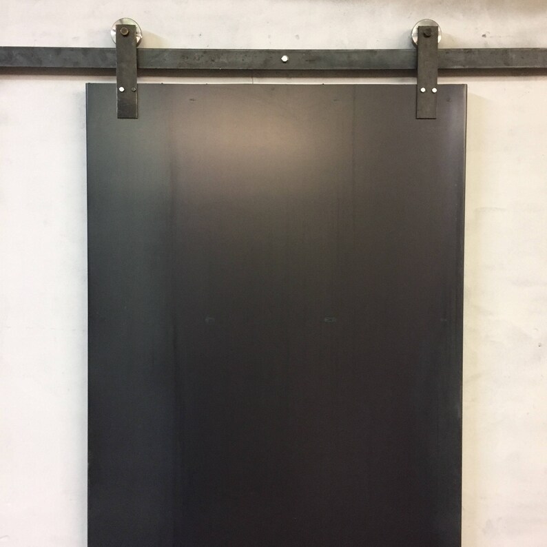 Steel Metal Barn Door Modern Hardware Complete Set Etsy