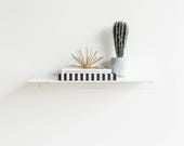 Handmade Metal Floating Shelf: Modern Industrial Steel, 9.5'' Deep