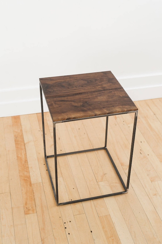 Solid wood square end table discount