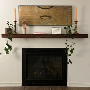 Fireplace mantle matte, Mantle, Beam, Wood Mantel, Wall Shelf, Floating Mantel, metal mantle, steel mantle, fireplace mantle, rustic mantle image 4