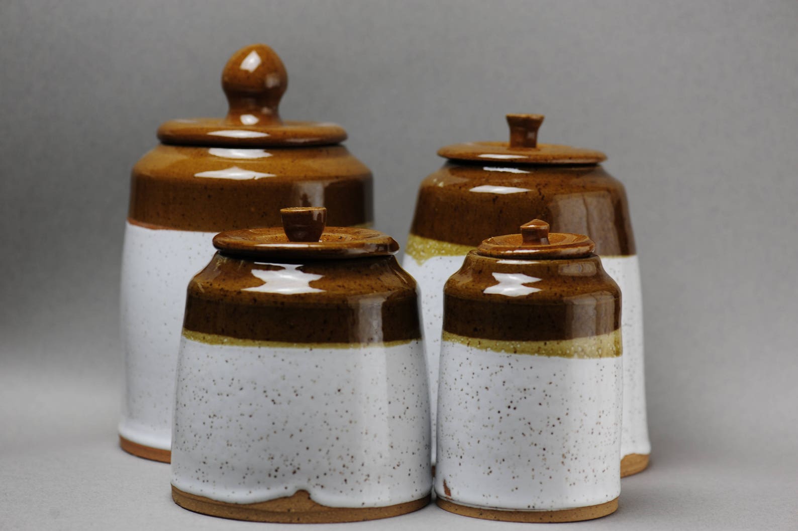 Stoneware Ceramic Cookie Jar Pottery Etsy