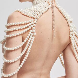 Pearl Armor Festival Accessories/ Burning Man/ Rave/Festival Fashion/ Festival Outfit image 5