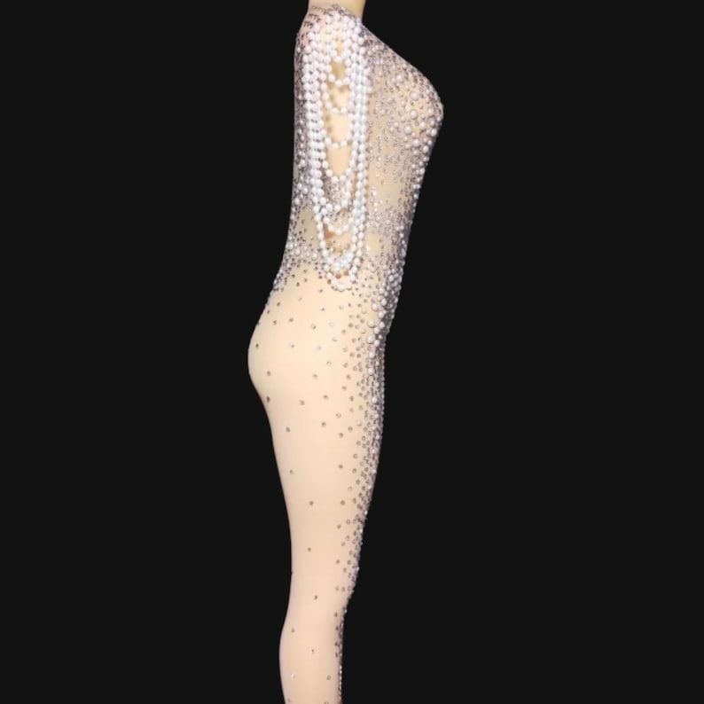 Pearls N Bass FULL Bodysuit Festival Accessories/ Burning Man/ Rave/Festival Fashion/ Festival Outfit image 5