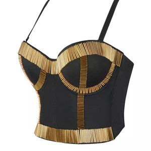 Metal Bustier Festival Accessories/ Burning Man/ Rave/Festival Fashion/ Festival Outfit image 2