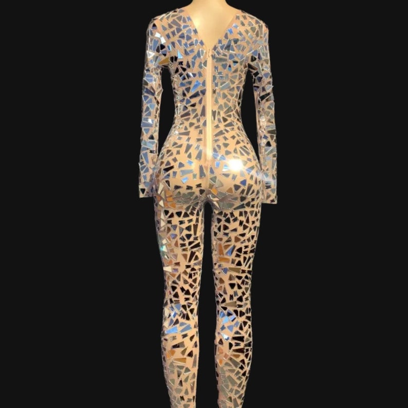 Mirror Me FULL Bodysuit Festival Accessories/ Burning Man/ Rave/Festival Fashion/ Festival Outfit image 3
