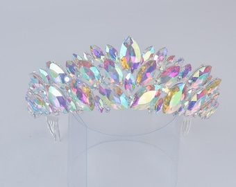 Iridescent Crown- Festival Accessories/ Burning Man/ Rave/ Festival Fashion/ Festival Outfit