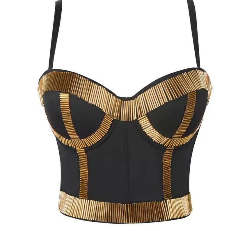 Metal Bustier Festival Accessories/ Burning Man/ Rave/Festival Fashion/ Festival Outfit image 1